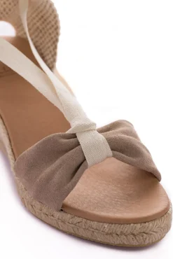 Abarca Shoes Alpargatas Con Cuñas^Sicilia Cuna Cinta Piel Piedra