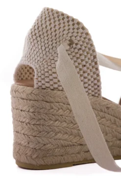 Abarca Shoes Alpargatas Con Cuñas^Sicilia Cuna Cinta Piel Piedra