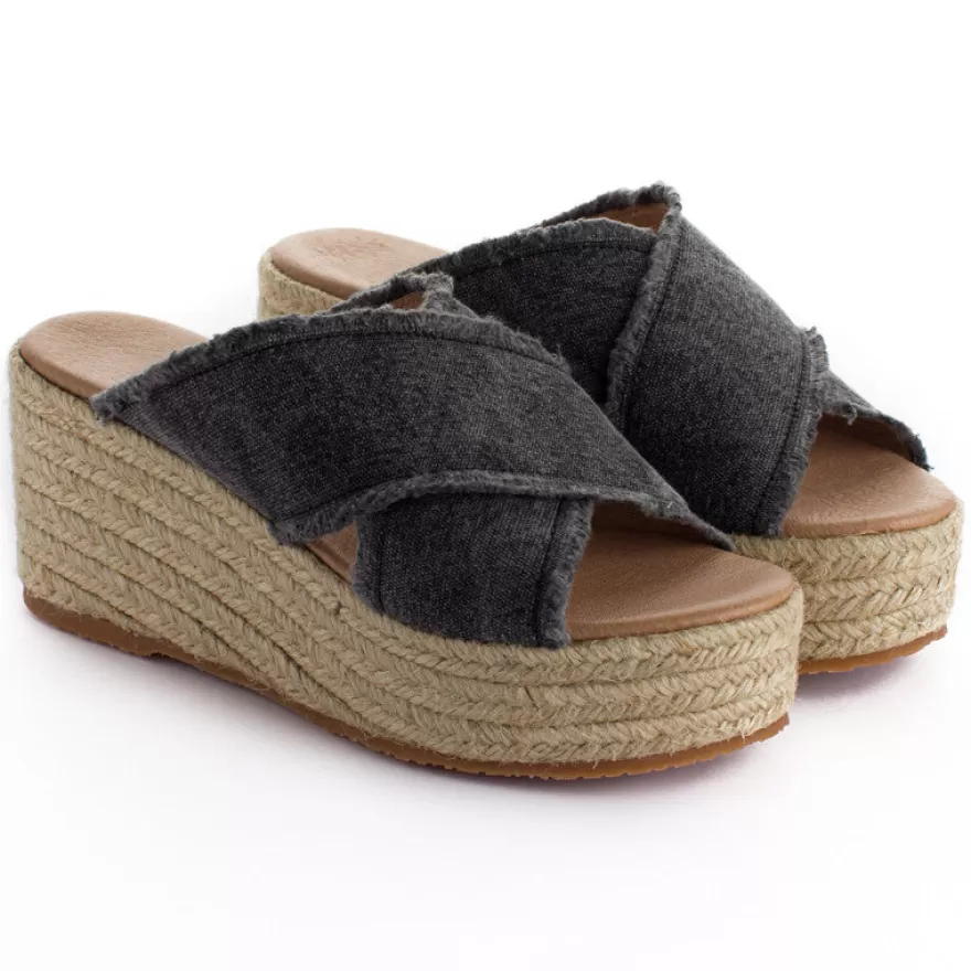 Alpargatas De Verano^Abarca Shoes Alpargatas Cuna Rodas Negro