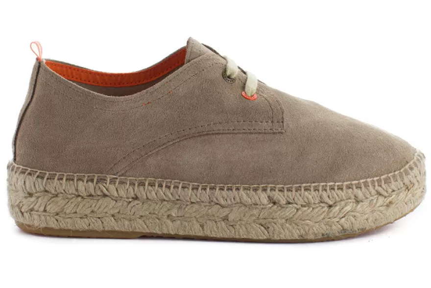 Alpargatas De Verano^Abarca Shoes Blucher Piel Piedra