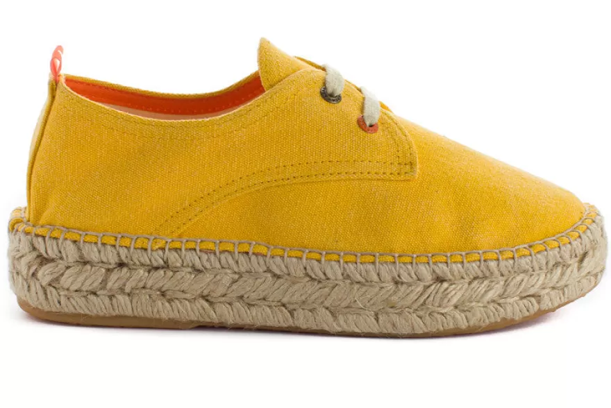 Alpargatas De Verano^Abarca Shoes Blucher Terra Amarillo