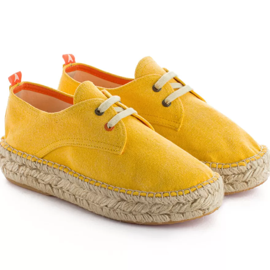 Alpargatas De Verano^Abarca Shoes Blucher Terra Amarillo