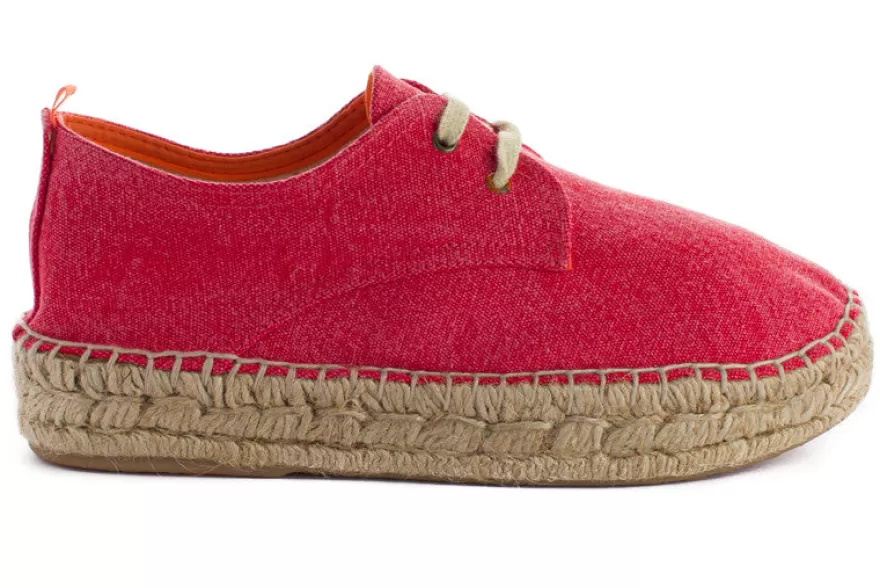 Alpargatas Con Cordones^Abarca Shoes Blucher Terra Bermellon