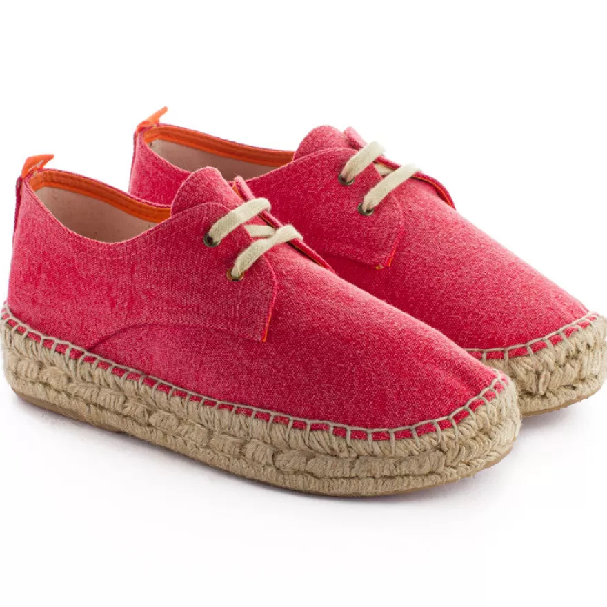 Alpargatas Con Cordones^Abarca Shoes Blucher Terra Bermellon
