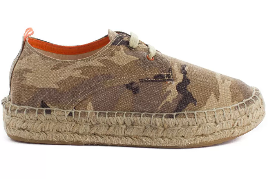 Alpargatas Con Cordones^Abarca Shoes Blucher Terra Camuflaje Camel