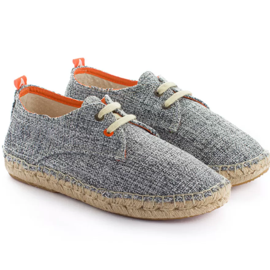 Alpargatas Con Cordones^Abarca Shoes Blucher Terra Casa Blanca Negro