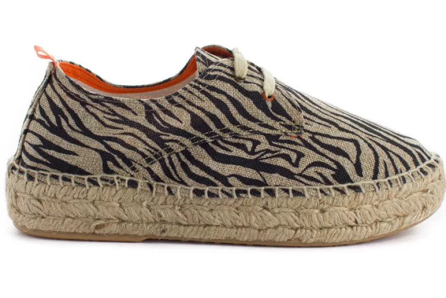 Alpargatas De Verano^Abarca Shoes Blucher Terra Cebra