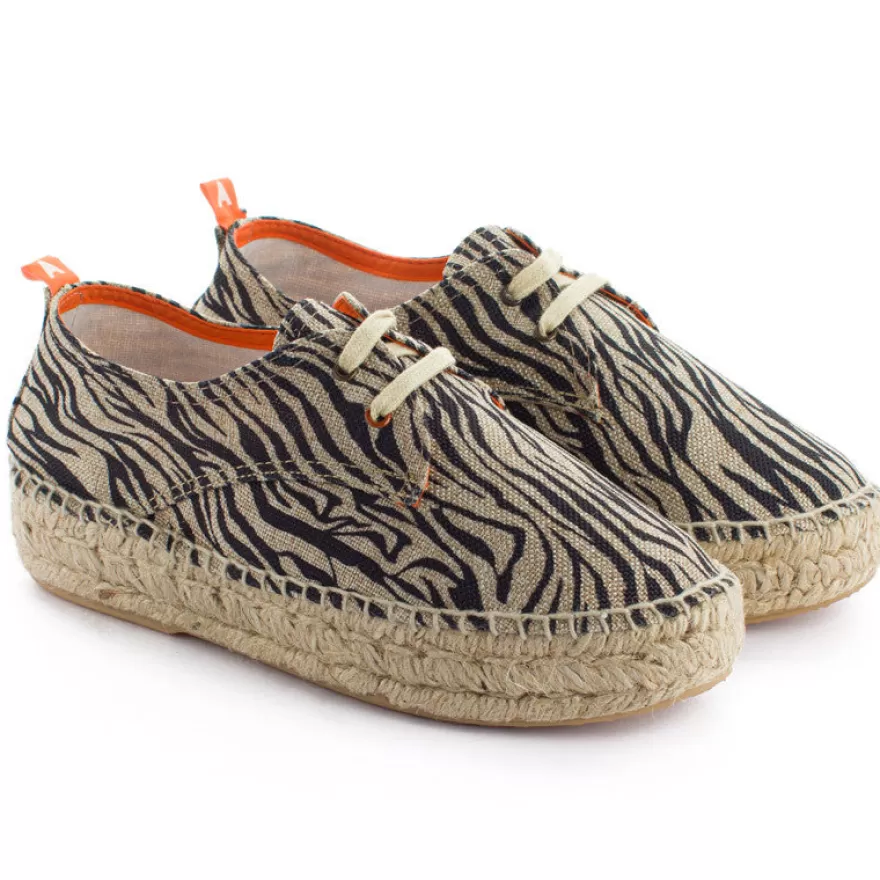 Alpargatas Con Cordones^Abarca Shoes Blucher Terra Cebra