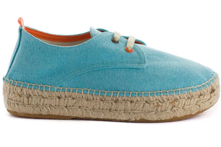 Alpargatas De Verano^Abarca Shoes Blucher Terra Celeste