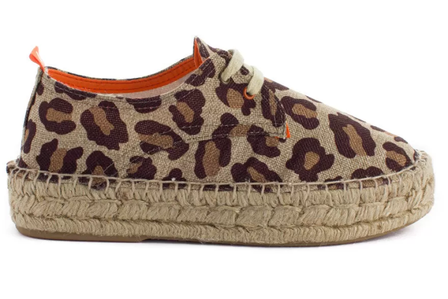 Alpargatas De Verano^Abarca Shoes Blucher Terra Leopardo