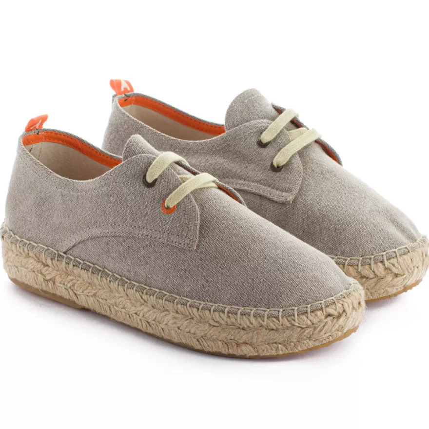 Alpargatas Con Cordones^Abarca Shoes Blucher Terra Panna