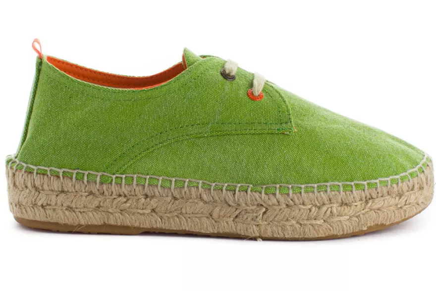 Alpargatas Con Cordones^Abarca Shoes Blucher Terra Pistacho