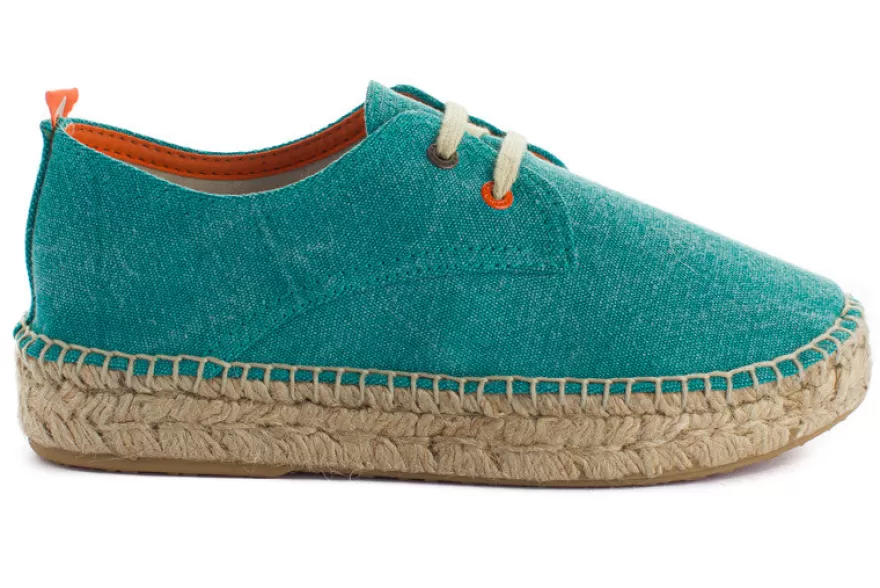 Alpargatas Con Cordones^Abarca Shoes Blucher Terra Verde