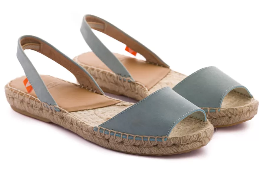 Menorquinas^Abarca Shoes Menorquinas Nobuck Celeste