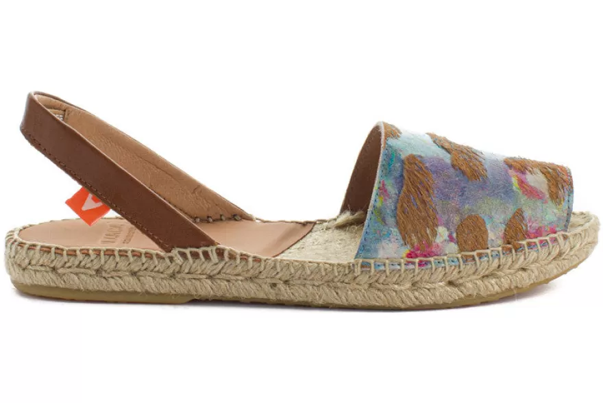 Menorquinas^Abarca Shoes Menorquinas Piel Fantasia Marron