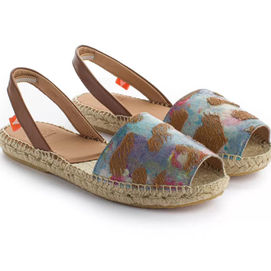 Menorquinas^Abarca Shoes Menorquinas Piel Fantasia Marron