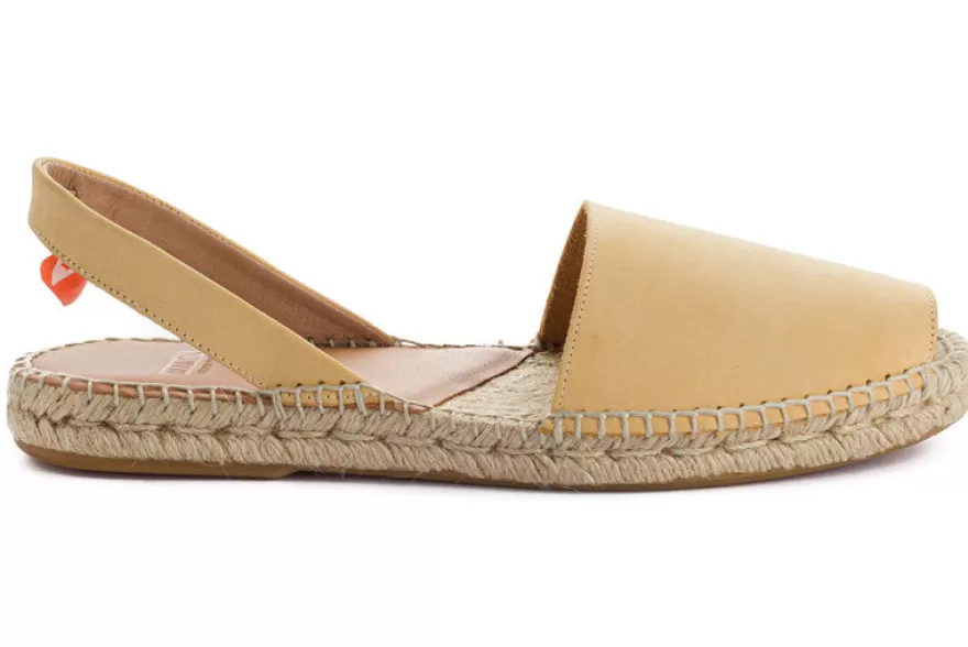 Alpargatas De Verano^Abarca Shoes Menorquinas Piel Vainilla