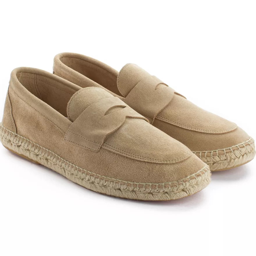 Alpargatas De Verano^Abarca Shoes Mocasín Piel Beige