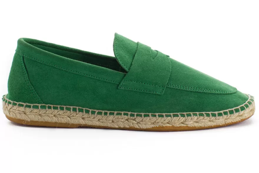 Alpargata Mocasín^Abarca Shoes Mocasín Piel Verde