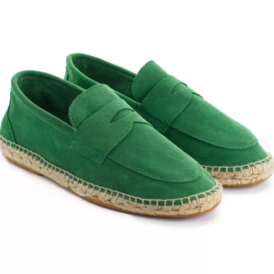 Alpargata Mocasín^Abarca Shoes Mocasín Piel Verde