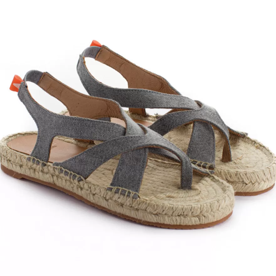Alpargatas De Verano^Abarca Shoes Sandalia Terra Formentera Gris