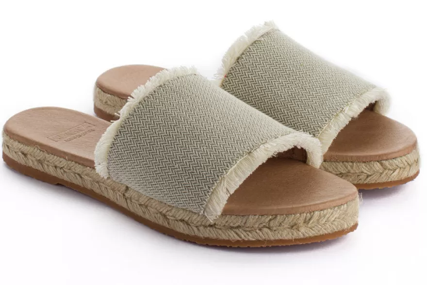 Alpargatas De Verano^Abarca Shoes Sandalias De Yute Santorini Unisex Color Kaki