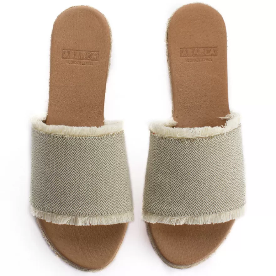 Sandalias Yute^Abarca Shoes Sandalias De Yute Santorini Unisex Color Kaki