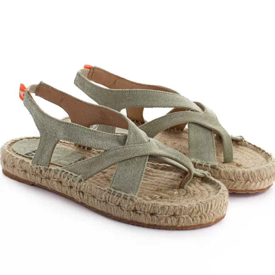 Alpargatas De Verano^Abarca Shoes Sandalias De Yute Terra Formentera Kaki