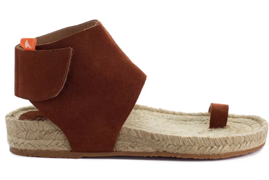 Alpargatas De Verano^Abarca Shoes Sandalias Piel Ibiza Marron
